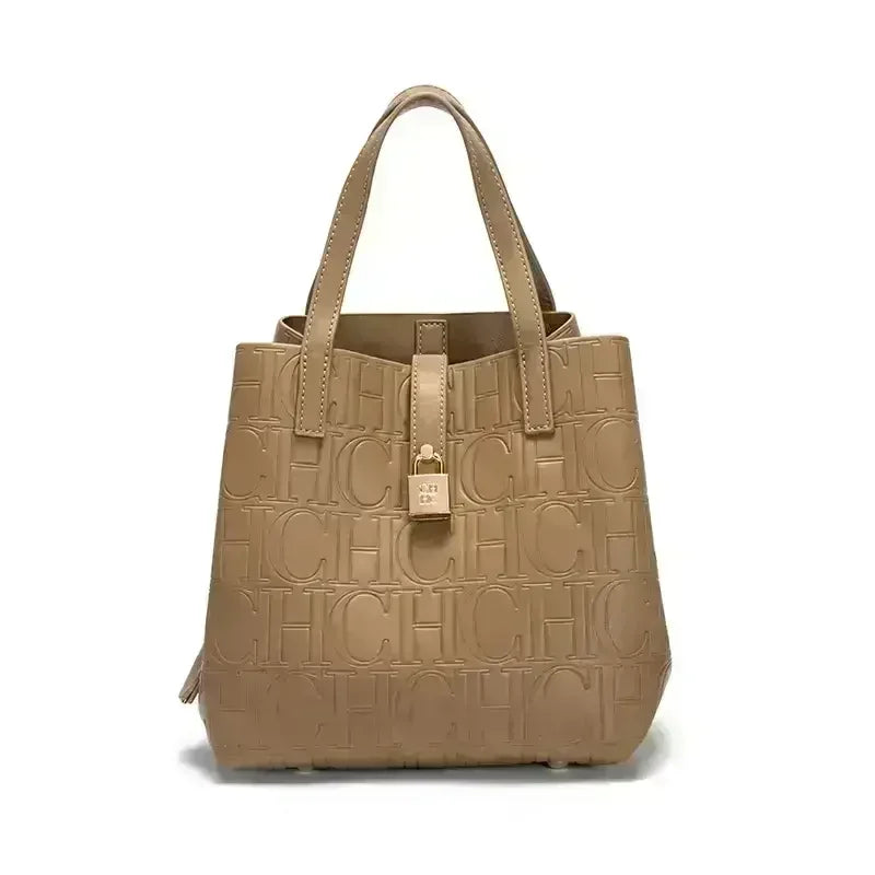 CH Bucket Bag – Large Capacity Luxury Handbag with Letter Element - Lylamor.com