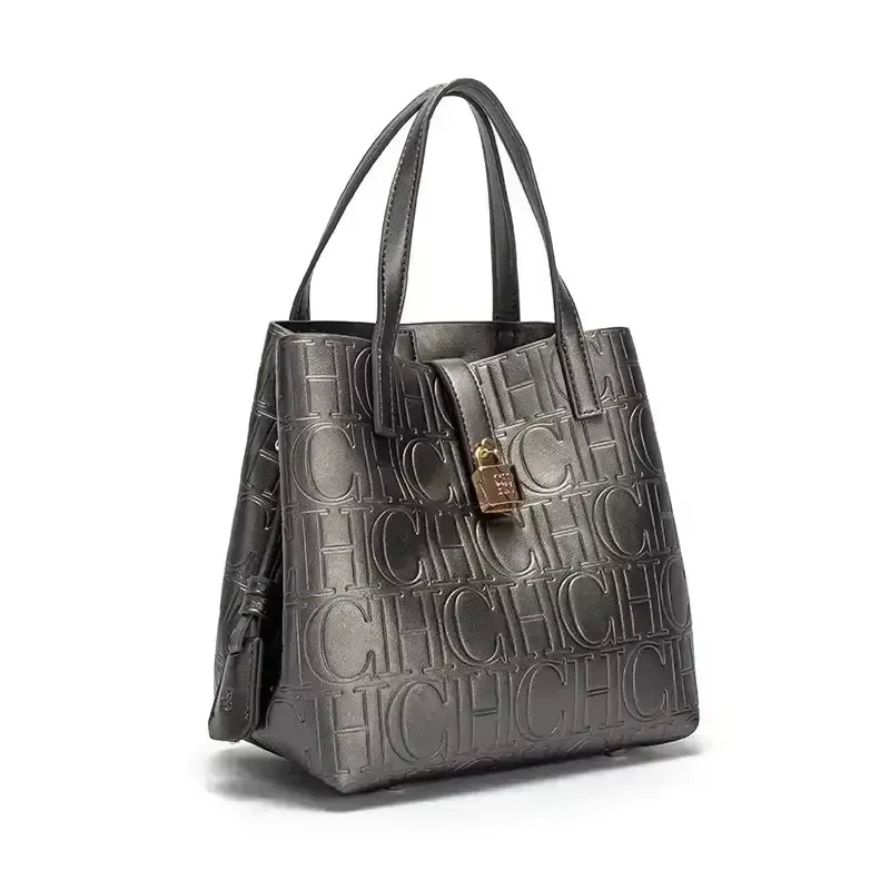 CH Bucket Bag – Large Capacity Luxury Handbag with Letter Element - Lylamor.com