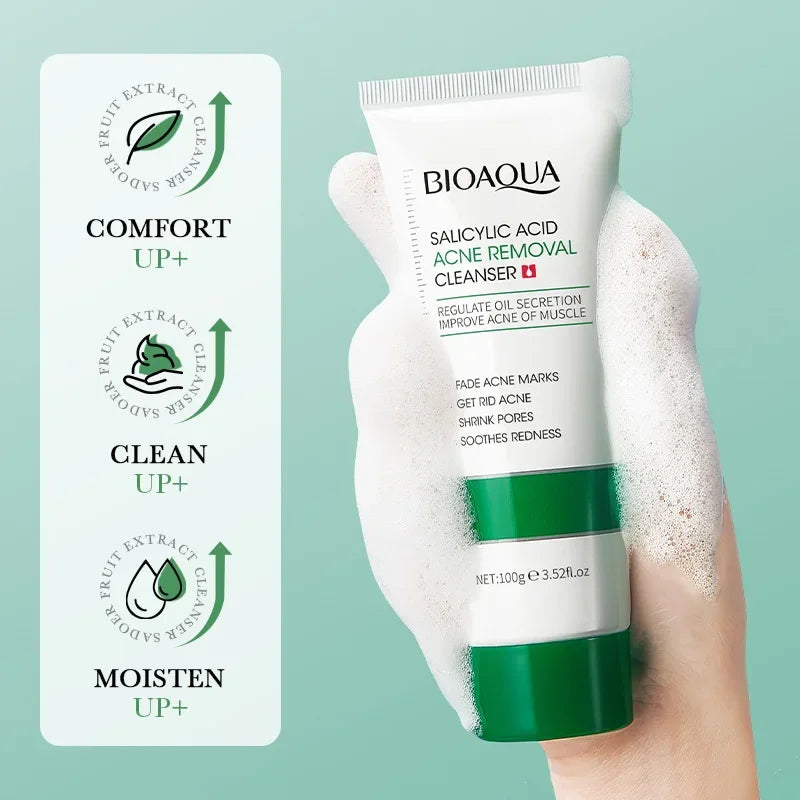 BIOAQUA Salicylic Acid Facial Cleanser | Acne Treatment & Oil Control Face Wash - Lylamor.com