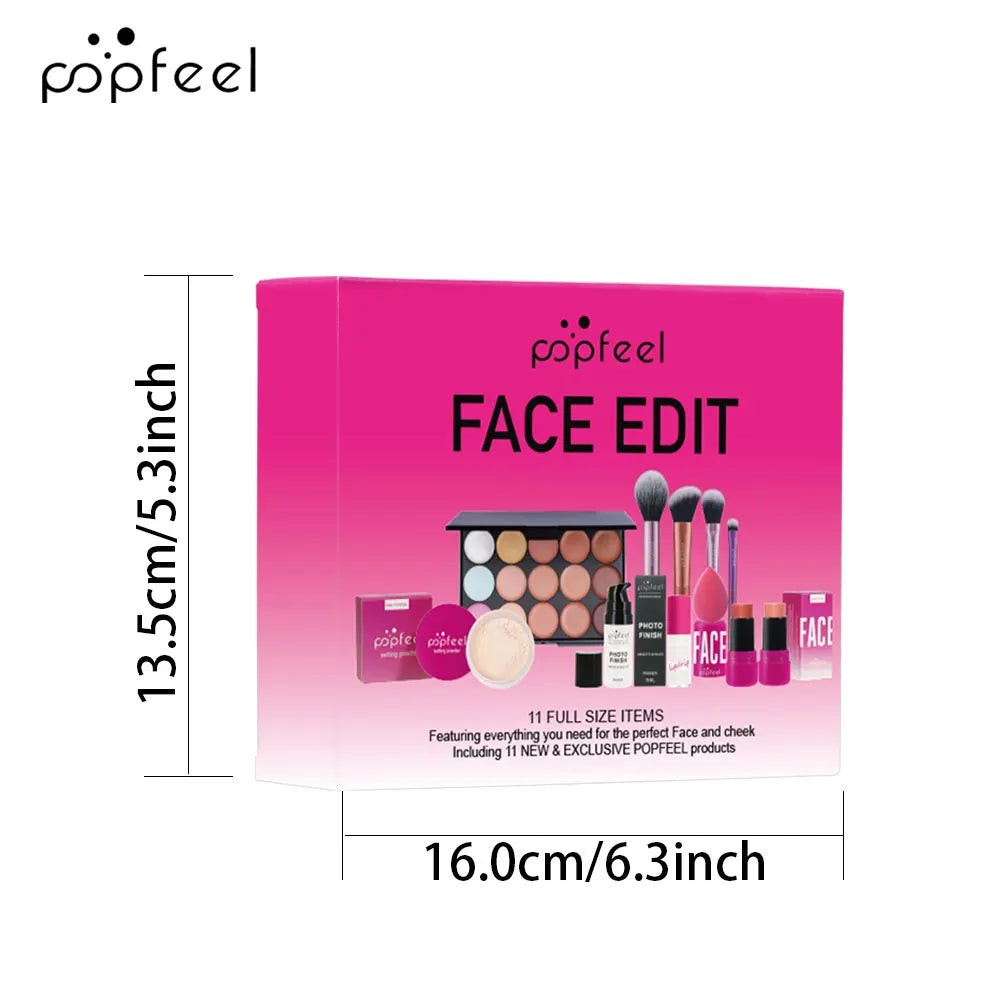 POPFEEL All-in-One Makeup Kit - Eyeshadow, Lip Gloss & Lip Oil Set (Perfect Valentine's Gift) - Lylamor.com