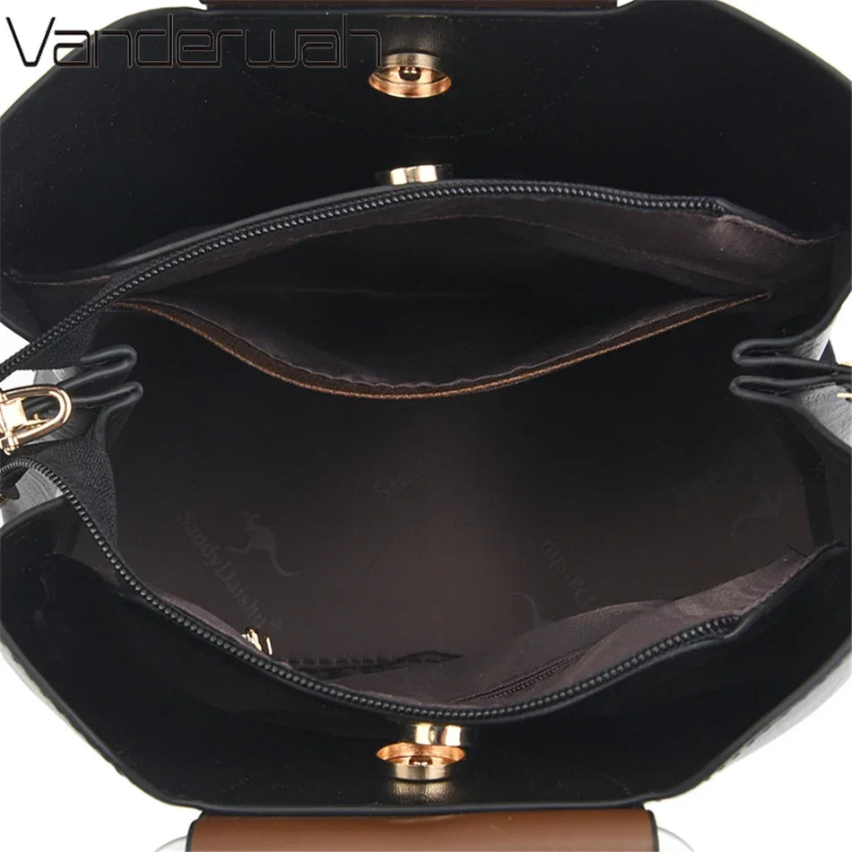 Genuine Leather Tote Bag - Luxury Designer Handbag for Women (Crossbody & Shoulder Carry) - Lylamor.com