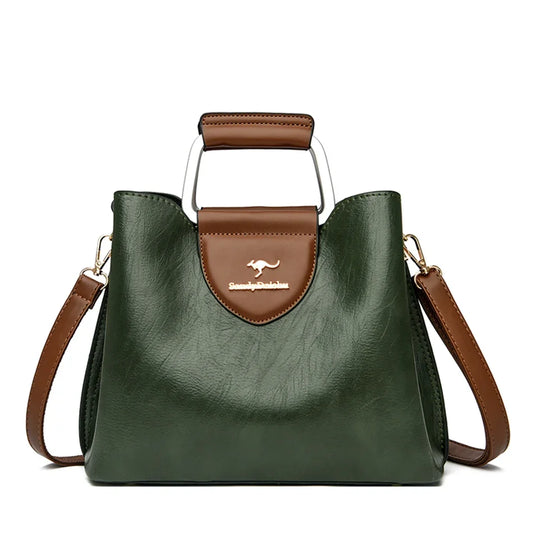 Genuine Leather Tote Bag - Luxury Designer Handbag for Women (Crossbody & Shoulder Carry) - Lylamor.com