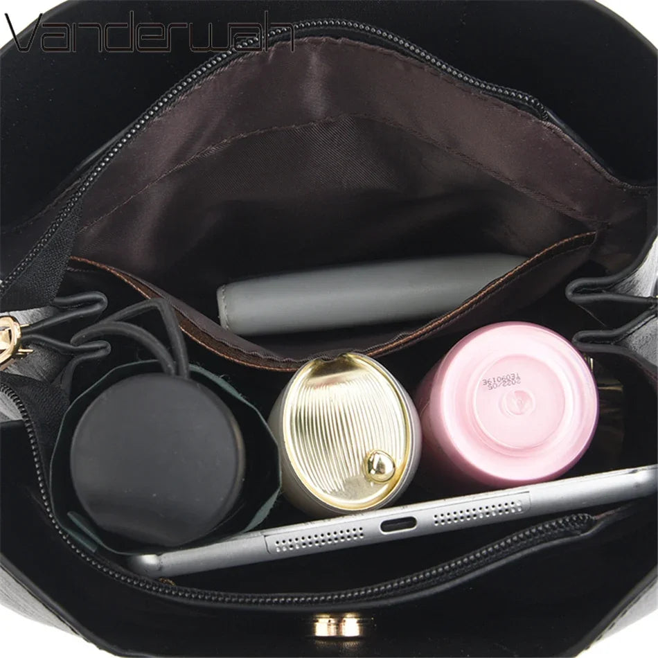 Genuine Leather Tote Bag - Luxury Designer Handbag for Women (Crossbody & Shoulder Carry) - Lylamor.com