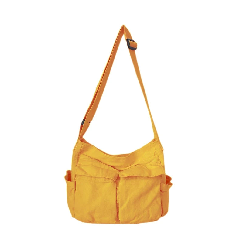 Vintage Canvas Shoulder Bag – Women’s Casual Crossbody Tote & Messenger Purse - Lylamor.com
