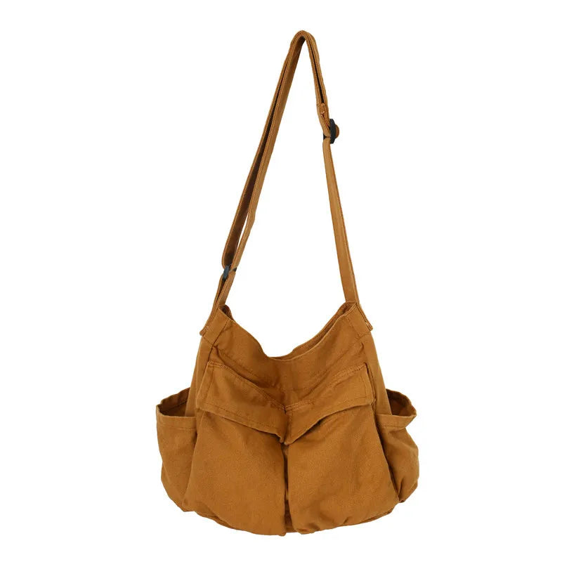 Vintage Canvas Shoulder Bag – Women’s Casual Crossbody Tote & Messenger Purse - Lylamor.com
