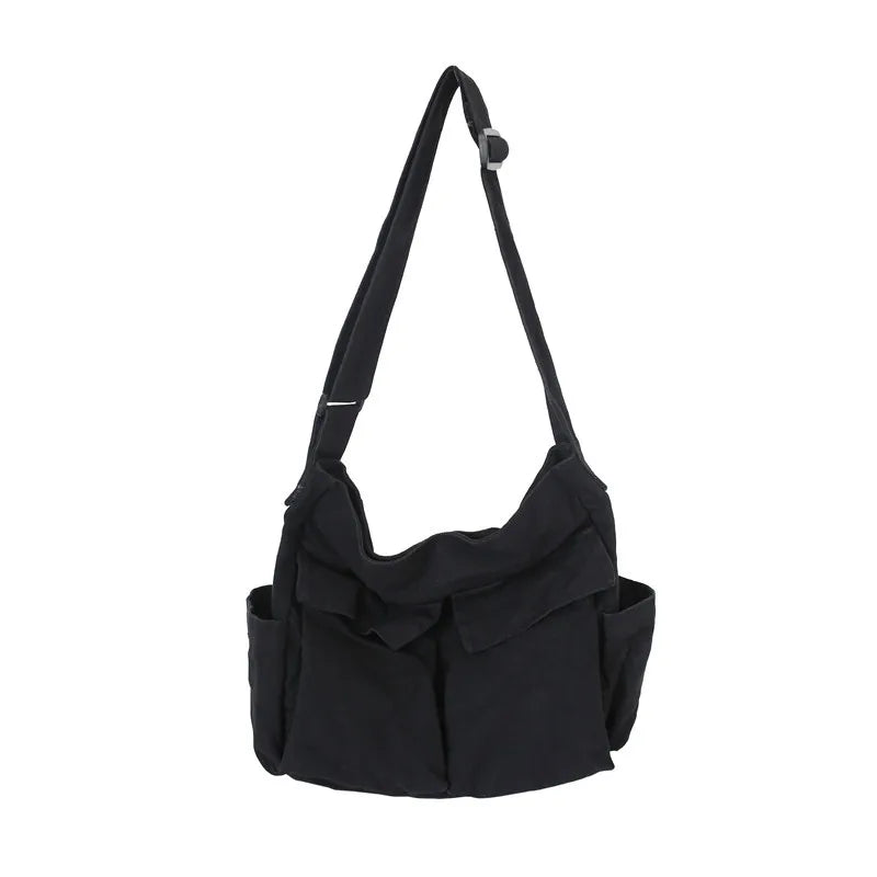 Vintage Canvas Shoulder Bag – Women’s Casual Crossbody Tote & Messenger Purse - Lylamor.com