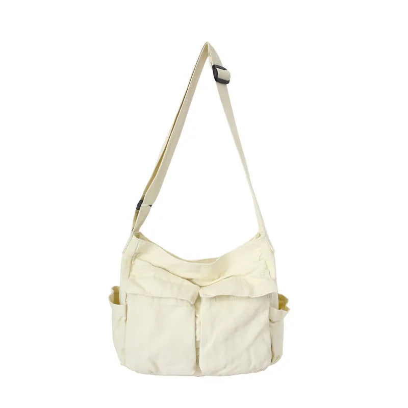 Vintage Canvas Shoulder Bag – Women’s Casual Crossbody Tote & Messenger Purse - Lylamor.com
