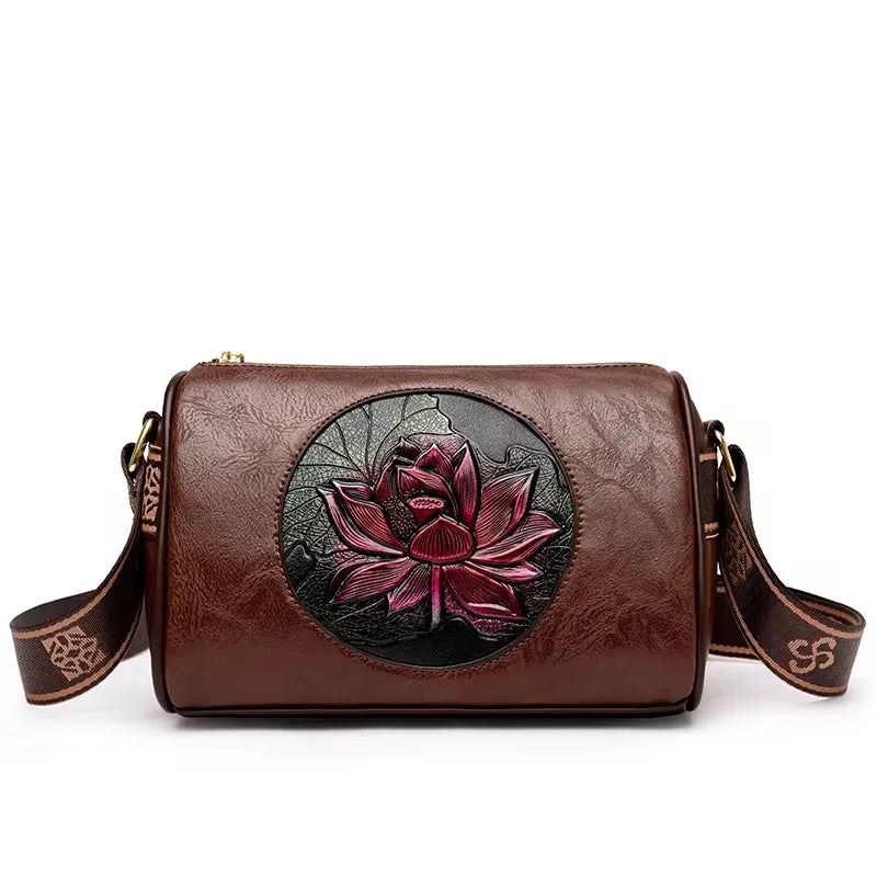 2025 Vintage Saddle Crossbody Bag – PU Leather Underarm Shoulder Bag for Women - Lylamor.com