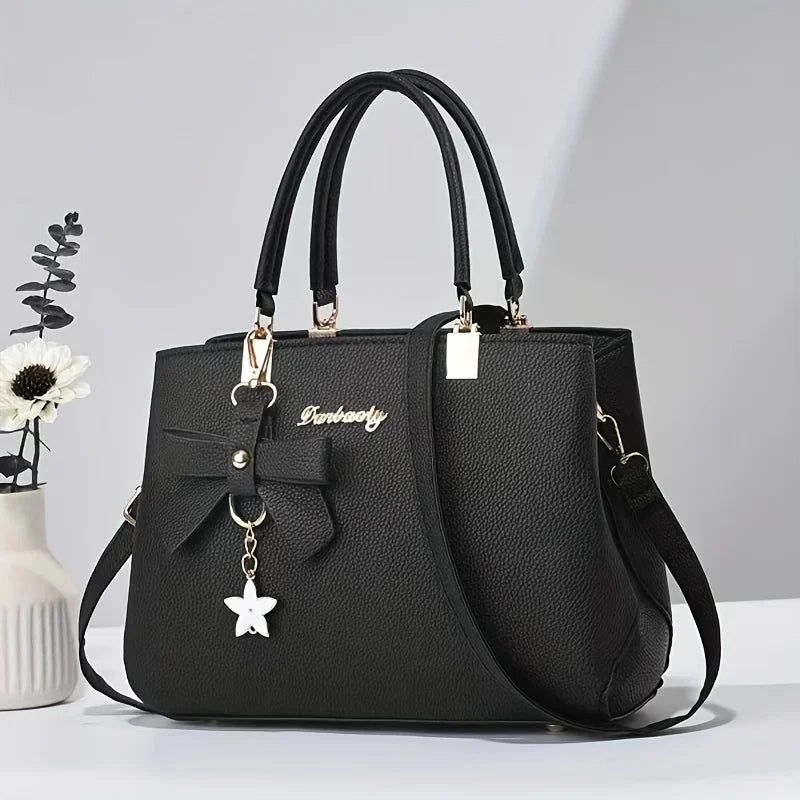 Elegant Bowknot Shoulder Bag - Multi-Compartment Handbag for Work, Parties & Daily Use - Lylamor.com