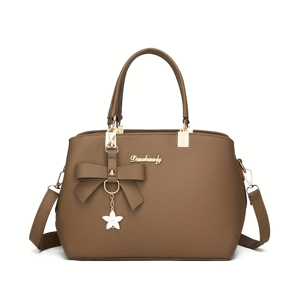 Elegant Bowknot Shoulder Bag - Multi-Compartment Handbag for Work, Parties & Daily Use - Lylamor.com