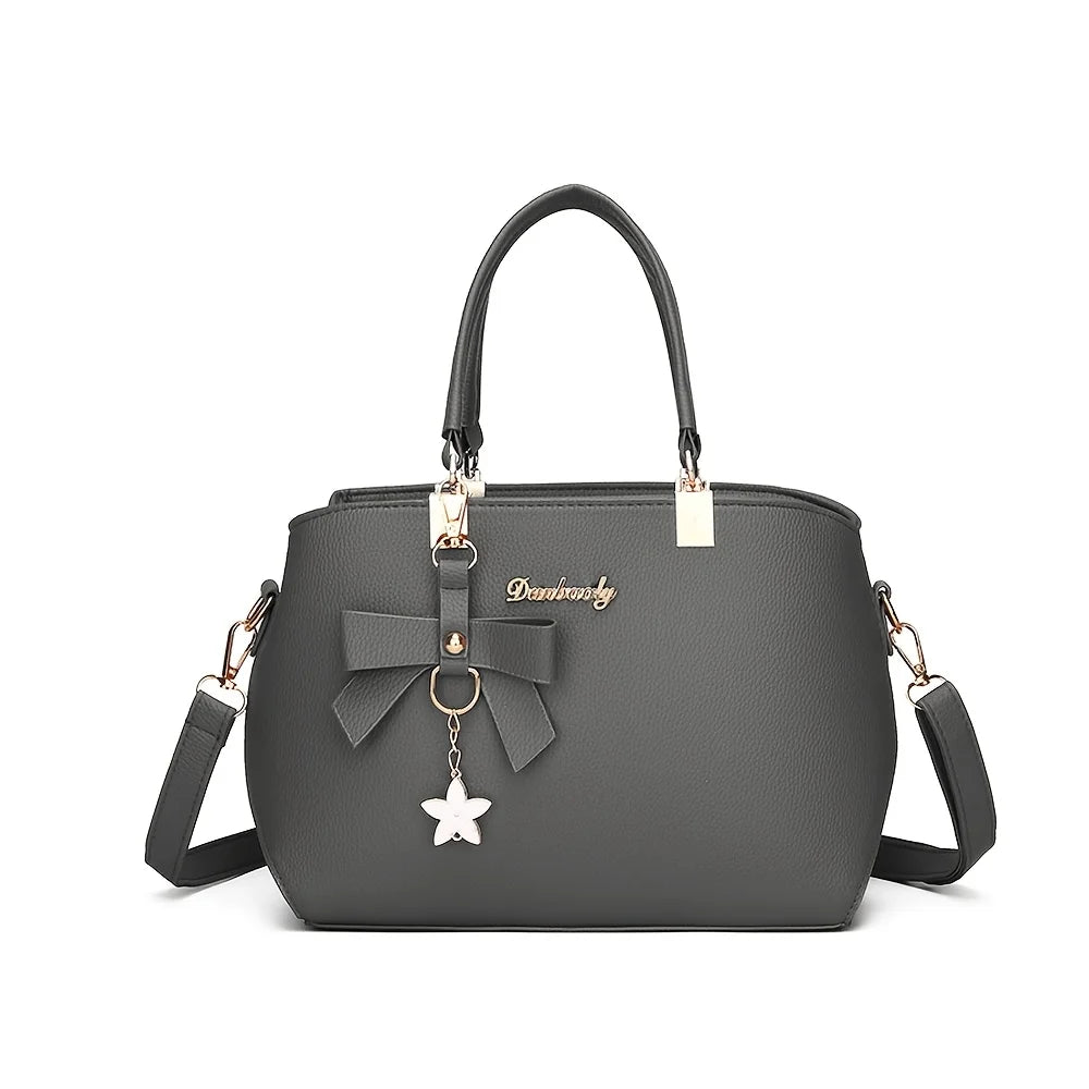 Elegant Bowknot Shoulder Bag - Multi-Compartment Handbag for Work, Parties & Daily Use - Lylamor.com