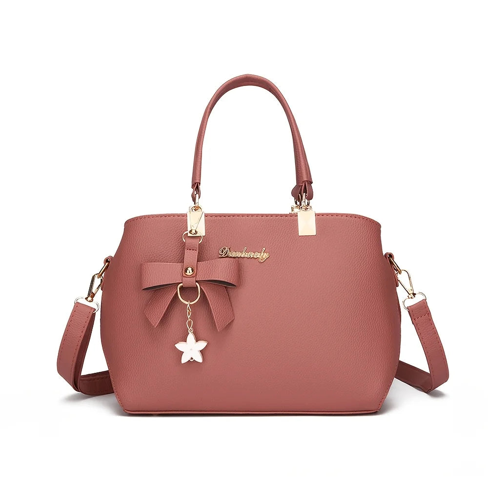 Elegant Bowknot Shoulder Bag - Multi-Compartment Handbag for Work, Parties & Daily Use - Lylamor.com