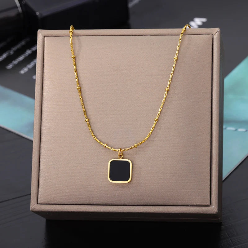 316L Stainless Steel Heart Necklace | Gothic Gold Layered Choker for Women & Girls - Lylamor.com