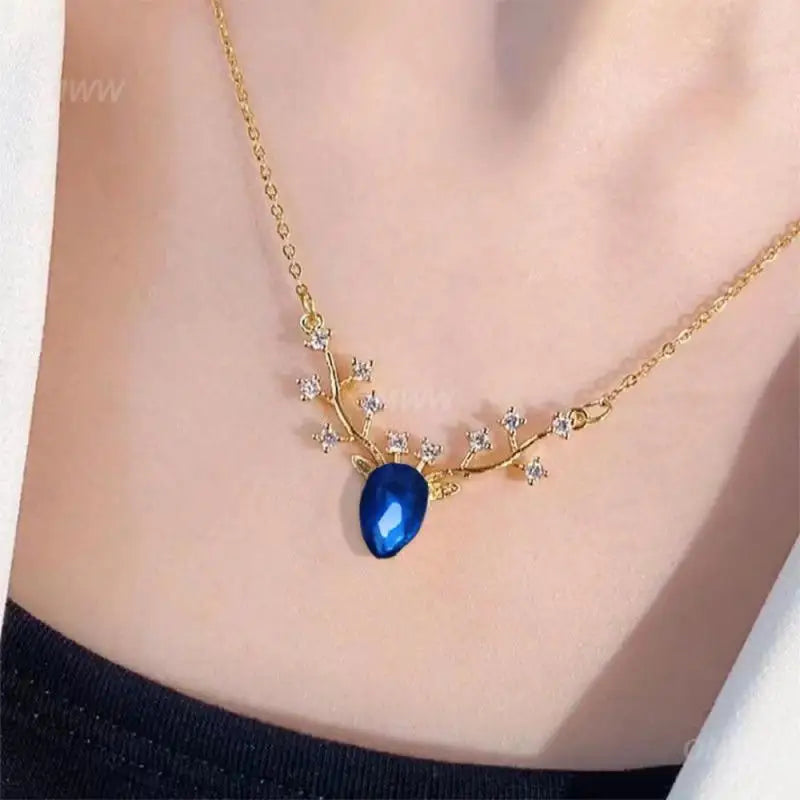 Double Layer Butterfly Pendant Necklace | Sparkling Joker Inspired Jewelry - Lylamor.com