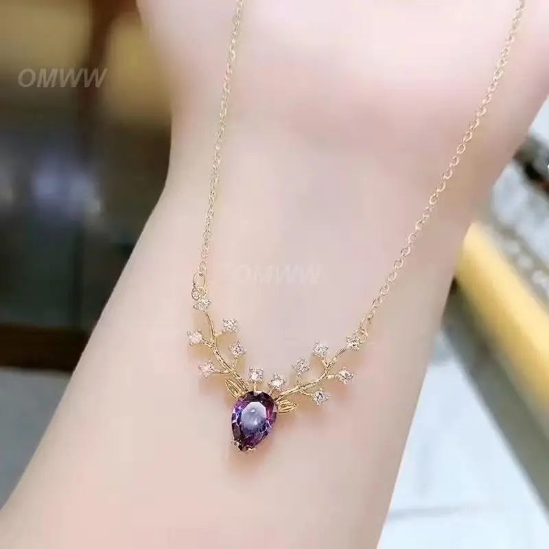 Double Layer Butterfly Pendant Necklace | Sparkling Joker Inspired Jewelry - Lylamor.com