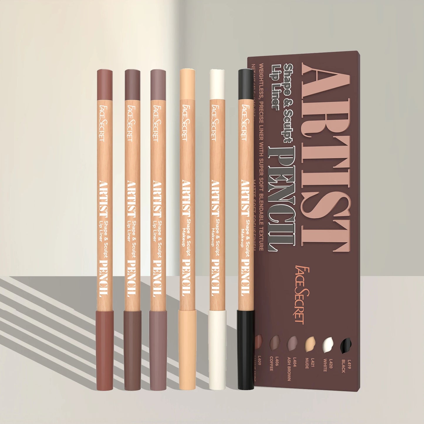 Face Secret Artist Lip Liner Set - Weightless Sculpting Pencils for Perfect Definition - Lylamor.com