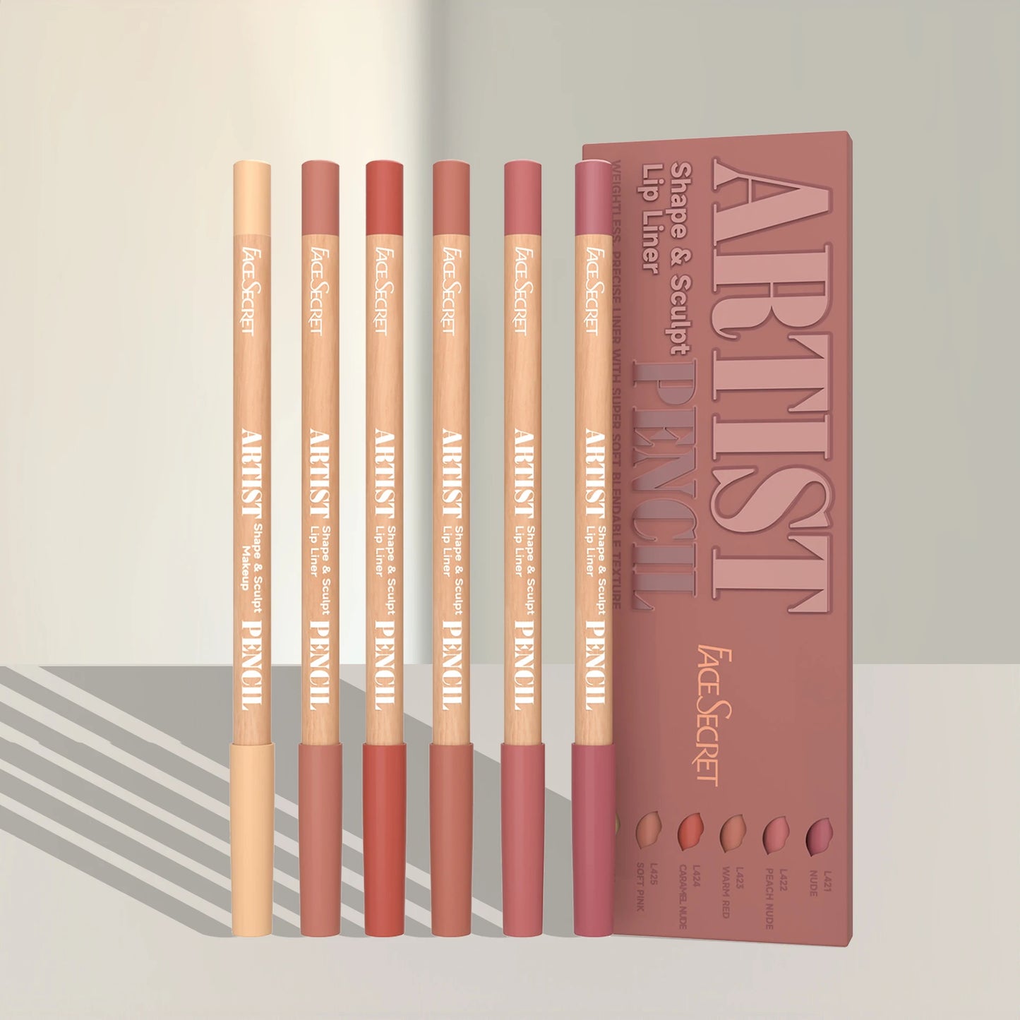 Face Secret Artist Lip Liner Set - Weightless Sculpting Pencils for Perfect Definition - Lylamor.com