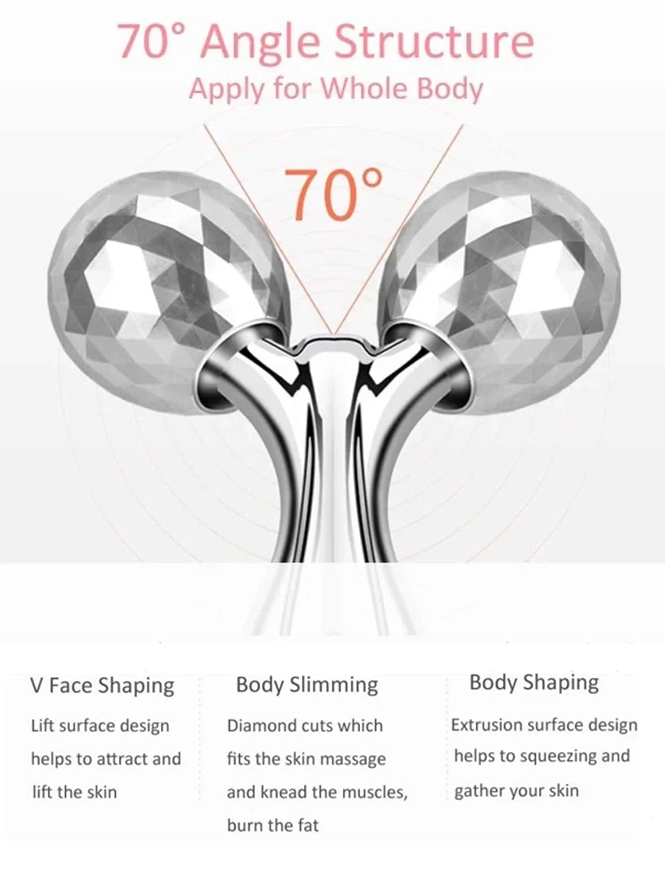 3D Y-Shape Facial Roller | 360° Rotating Face Lift Massager & Wrinkle Remover - Lylamor.com