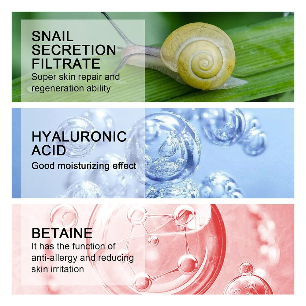 Hyaluronic Acid & Snail Face Cream | Anti-Wrinkle Moisturizer for Pore Refining & Brightening - Lylamor.com