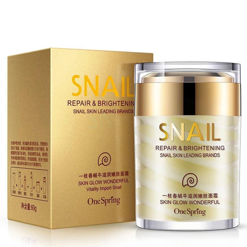 Snail Collagen Cream – Anti-Aging & Brightening Face Moisturizer + Eye Serum - Lylamor.com
