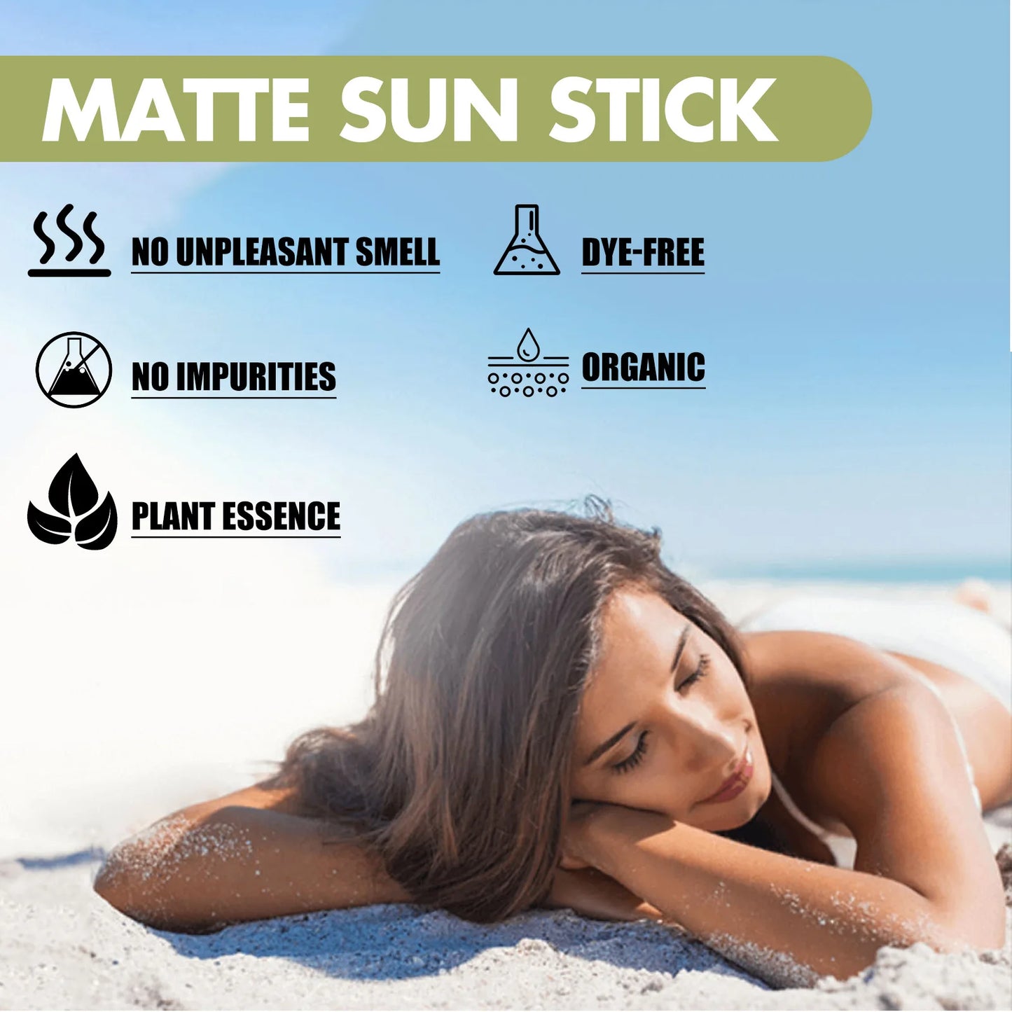 SPF 50 Sunscreen Stick – Waterproof UV Protective & Oil-Control Sunblock (18g) - Lylamor.com