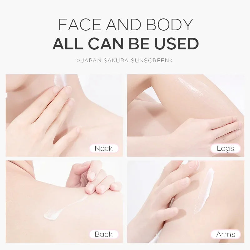 Laikou Sakura Sunscreen Cream | Korean SPF50 Facial Sun Blocker & Moisturizer (30g) - Lylamor.com