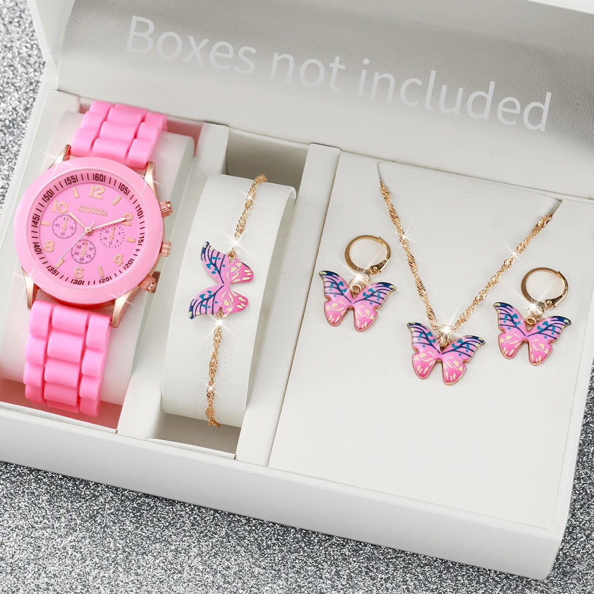 Women's Fashion Silicone Band Watches | Stylish Quartz Jewelry Timepiece Collection - 5/6PCS - Lylamor.com