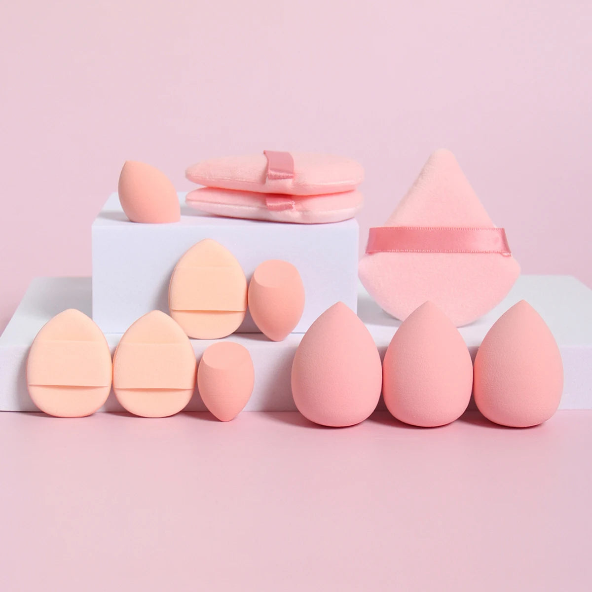 12-Piece Makeup Sponge Set – Multi-Use Beauty Blenders & Powder Puffs - Lylamor.com