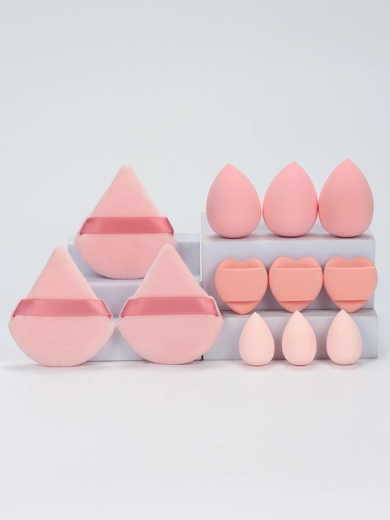 12-Piece Makeup Sponge Set – Multi-Use Beauty Blenders & Powder Puffs - Lylamor.com