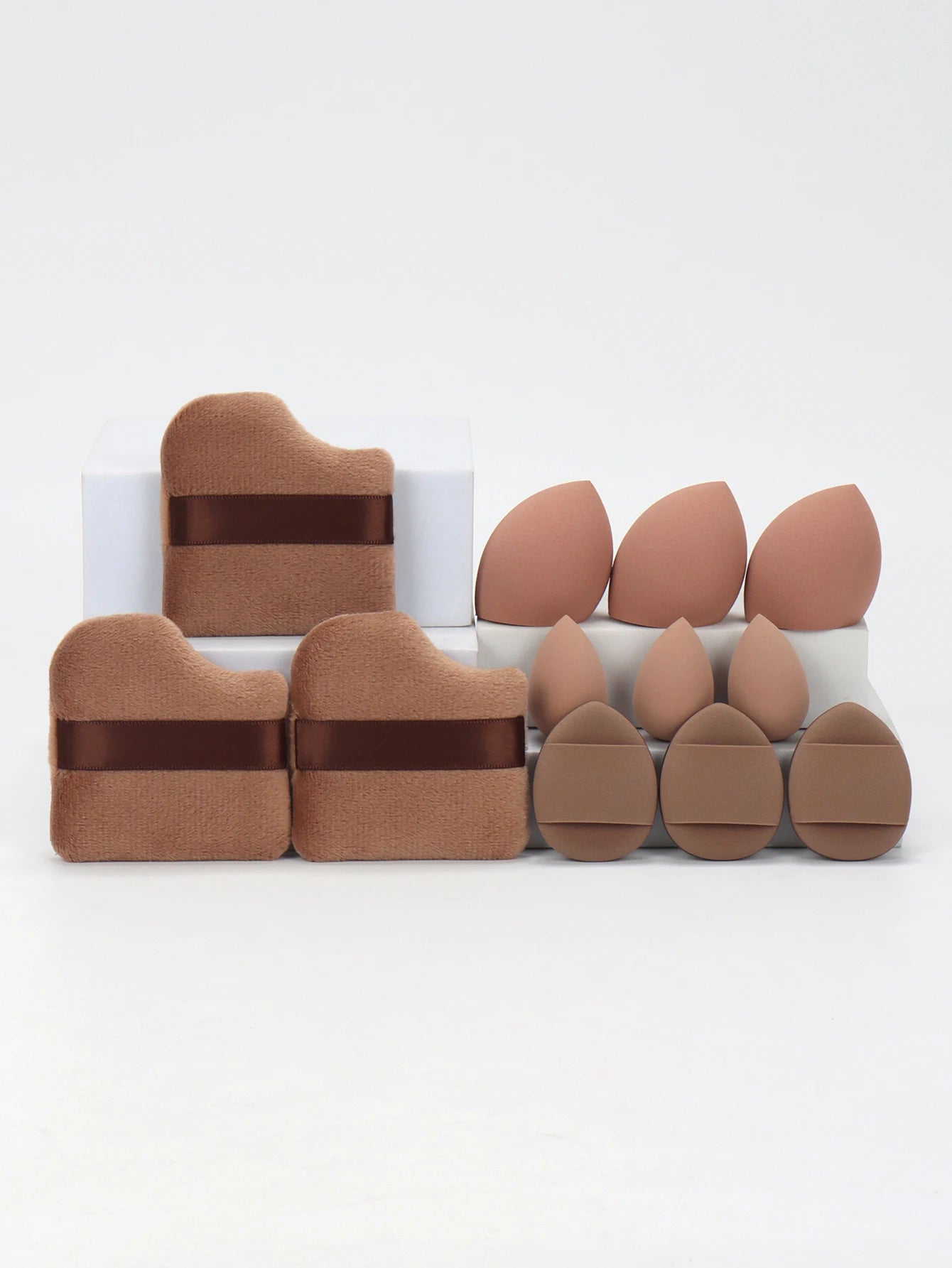 12-Piece Makeup Sponge Set – Multi-Use Beauty Blenders & Powder Puffs
