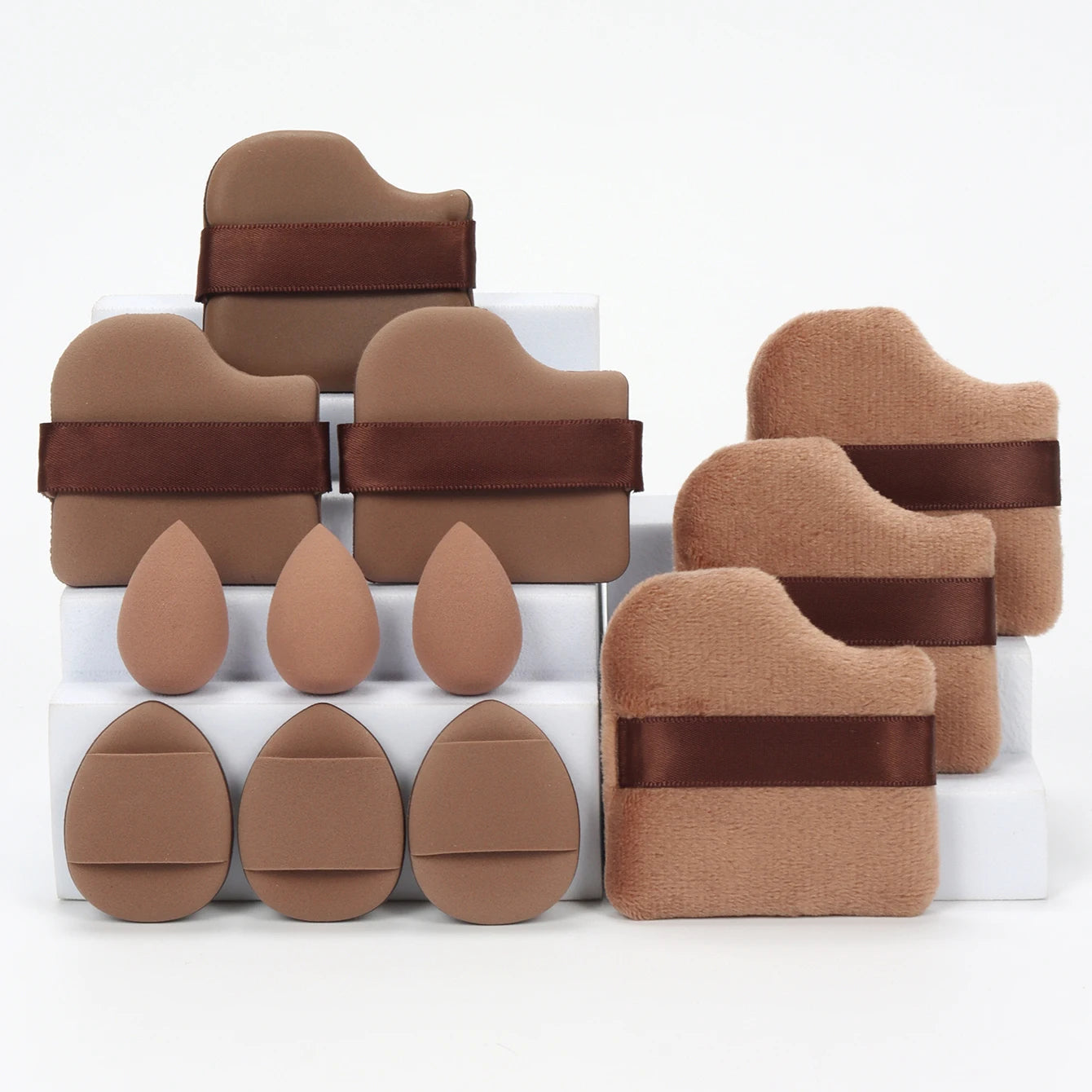 12-Piece Makeup Sponge Set – Multi-Use Beauty Blenders & Powder Puffs