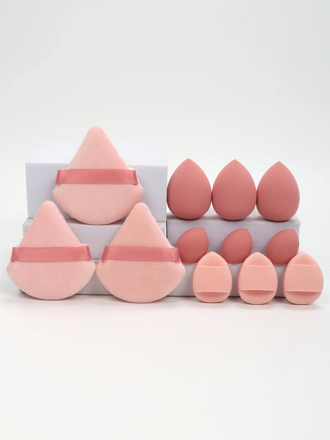 12-Piece Makeup Sponge Set – Multi-Use Beauty Blenders & Powder Puffs