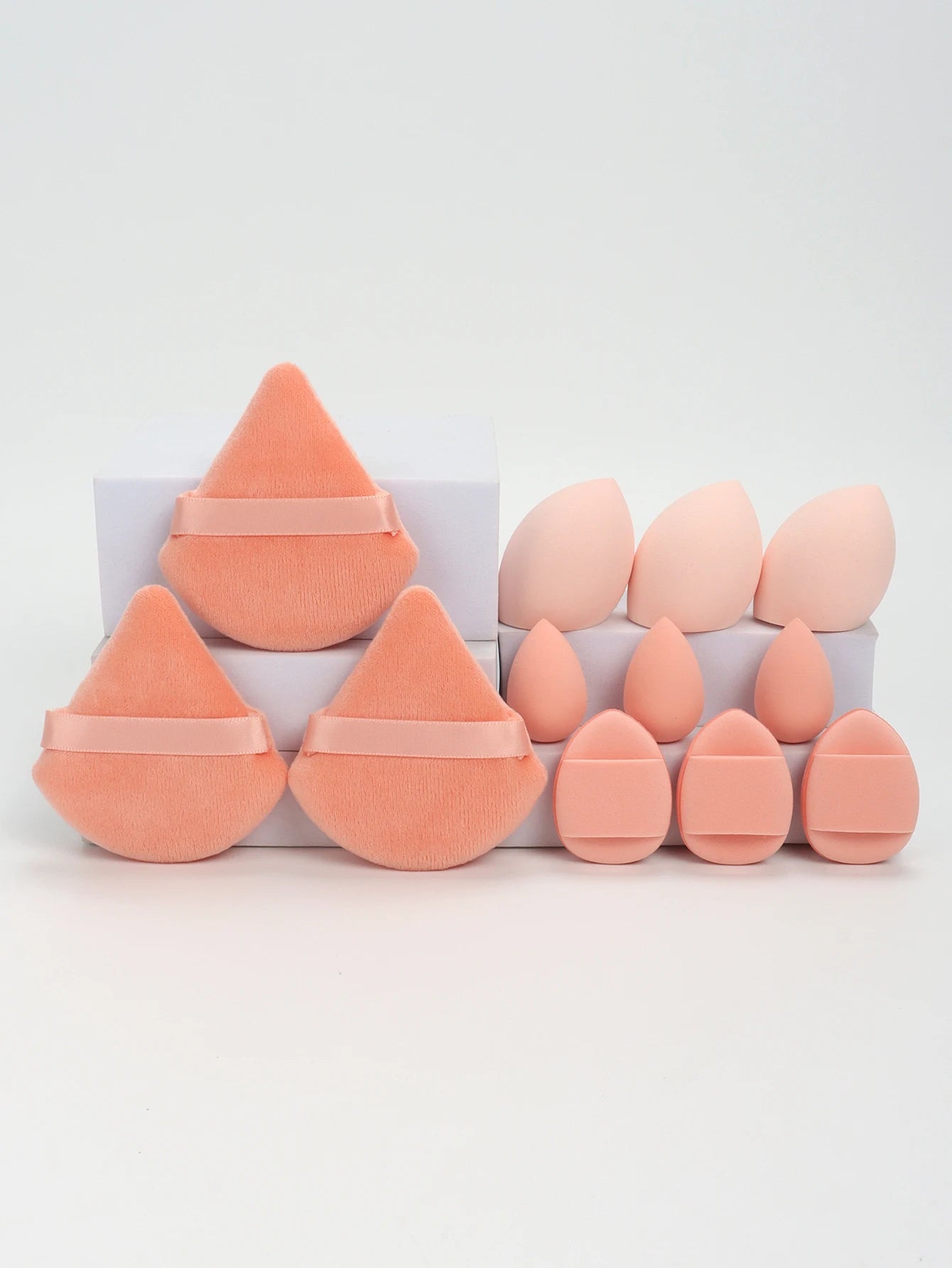 12-Piece Makeup Sponge Set – Multi-Use Beauty Blenders & Powder Puffs