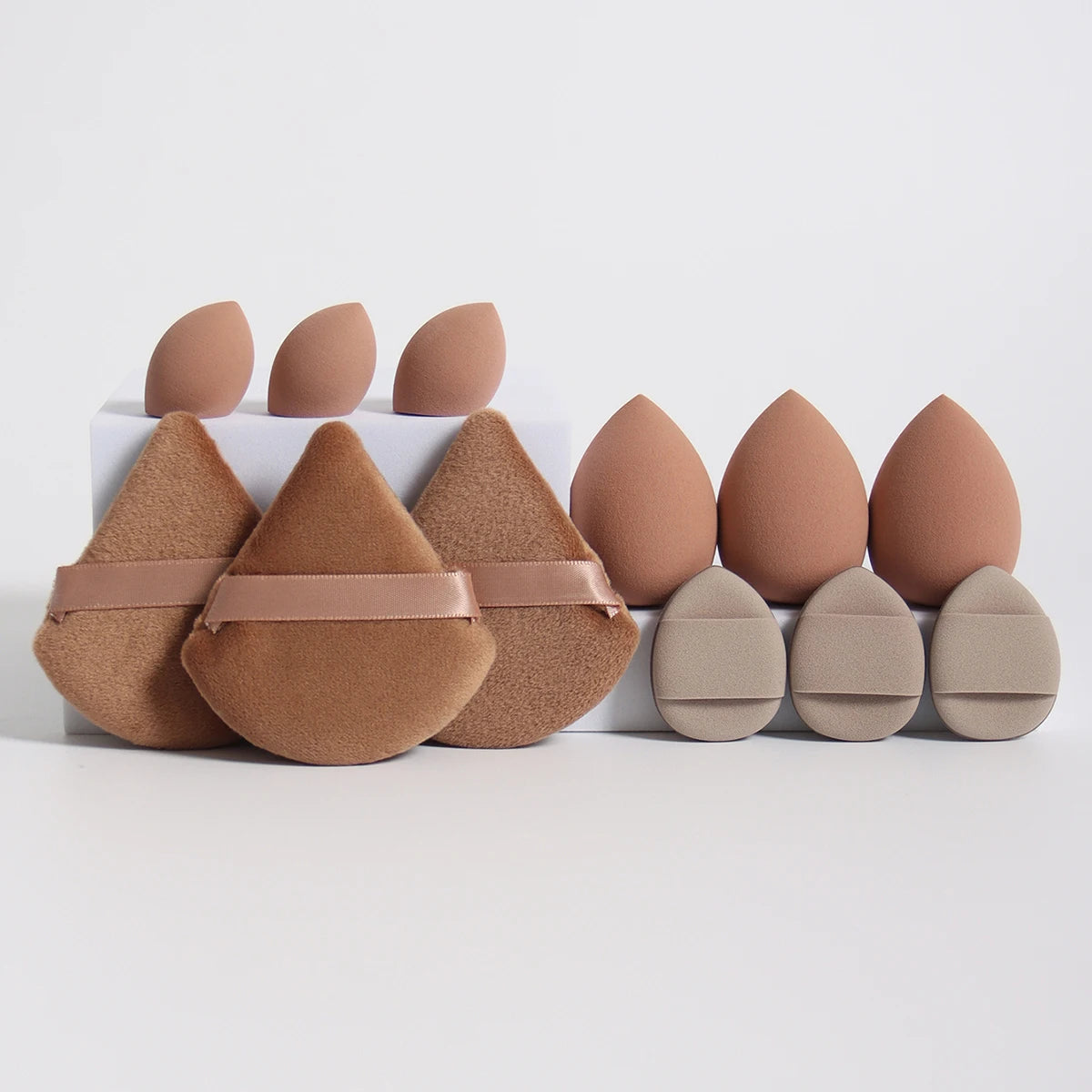 12-Piece Makeup Sponge Set – Multi-Use Beauty Blenders & Powder Puffs