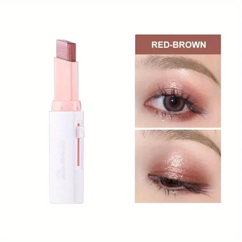 2-Color Gradient Eyeshadow Stick – Smudge-Proof & Effortless Blending - Lylamor.com