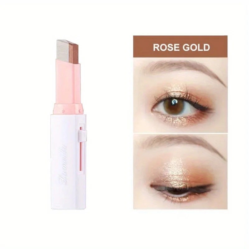 2-Color Gradient Eyeshadow Stick – Smudge-Proof & Effortless Blending - Lylamor.com
