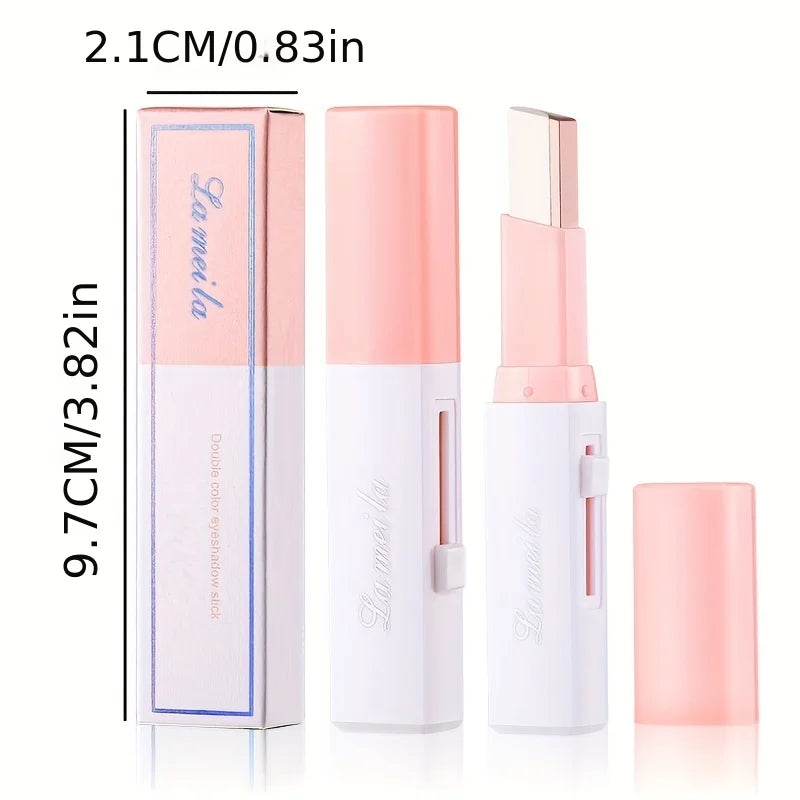 2-Color Gradient Eyeshadow Stick – Smudge-Proof & Effortless Blending - Lylamor.com