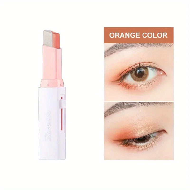 2-Color Gradient Eyeshadow Stick – Smudge-Proof & Effortless Blending - Lylamor.com