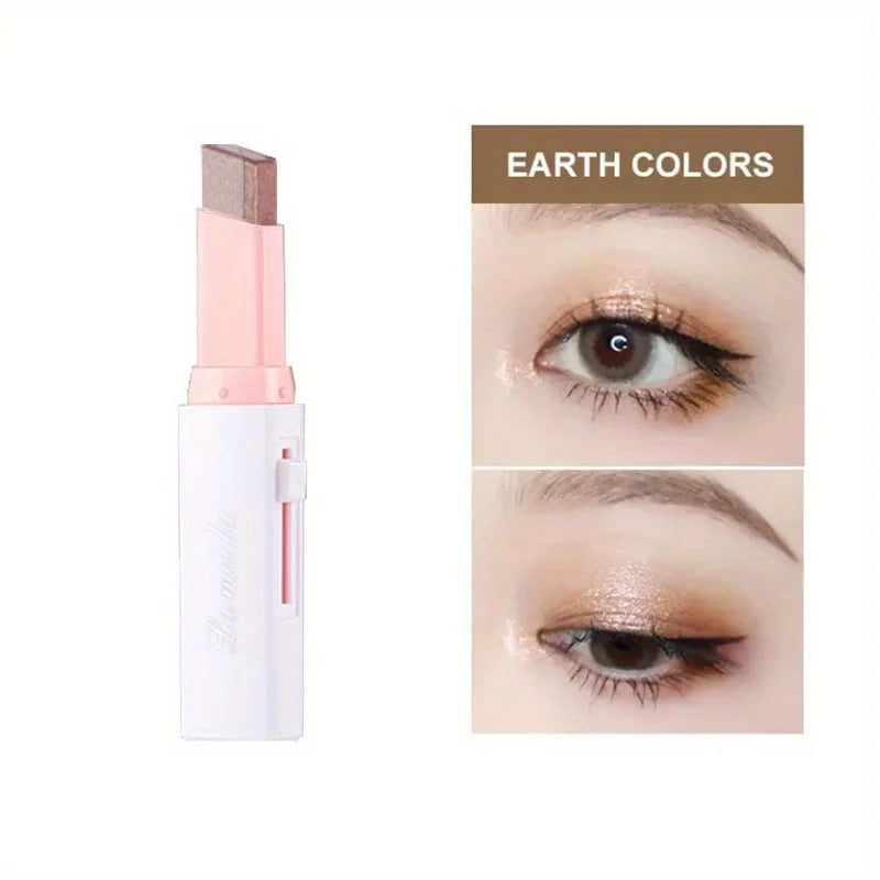 2-Color Gradient Eyeshadow Stick – Smudge-Proof & Effortless Blending - Lylamor.com