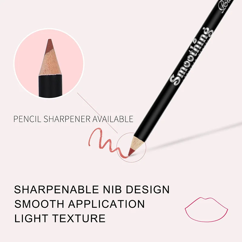 12-Piece Long-Lasting Lipstick Set – Matte Lipstick + Lip Liner + Gloss - Lylamor.com