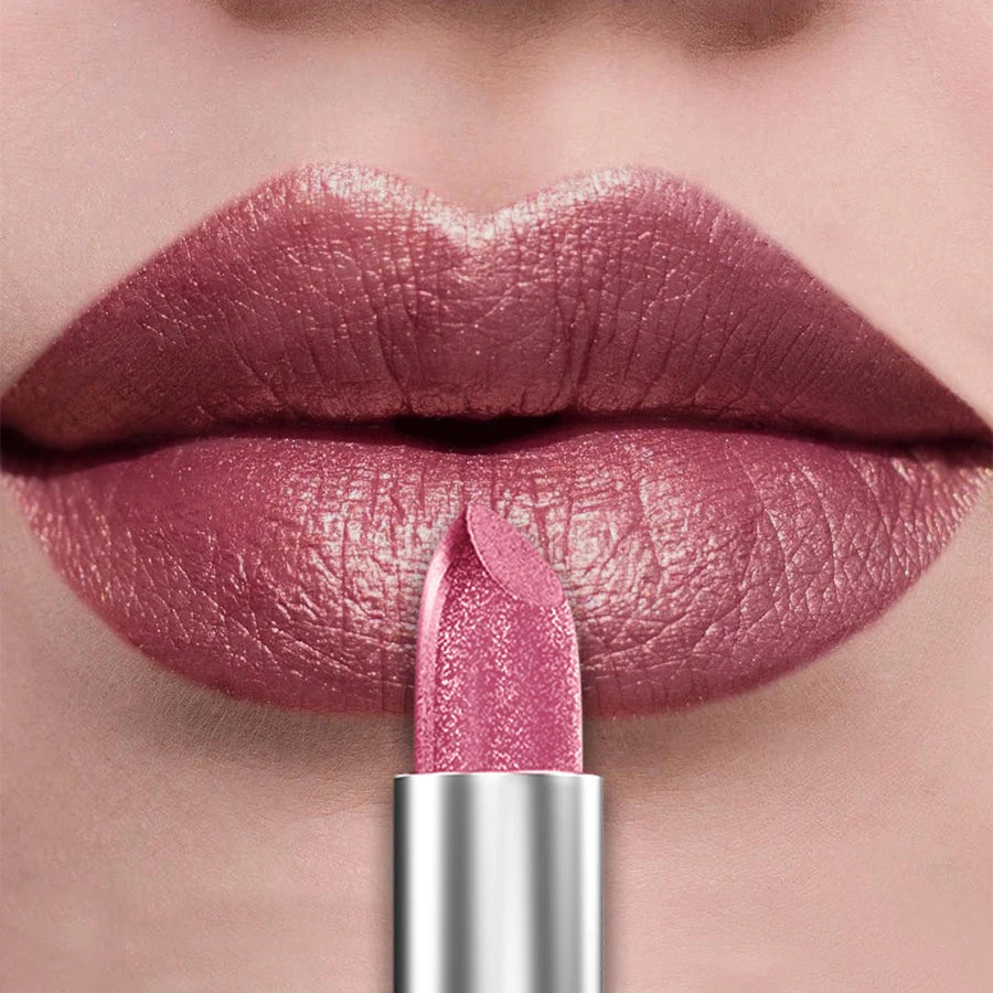 21-Color Bold Glitter & Metallic Lipstick Set – Pearlescent Matte Lip Tint - Lylamor.com