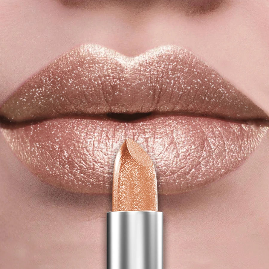21-Color Bold Glitter & Metallic Lipstick Set – Pearlescent Matte Lip Tint - Lylamor.com