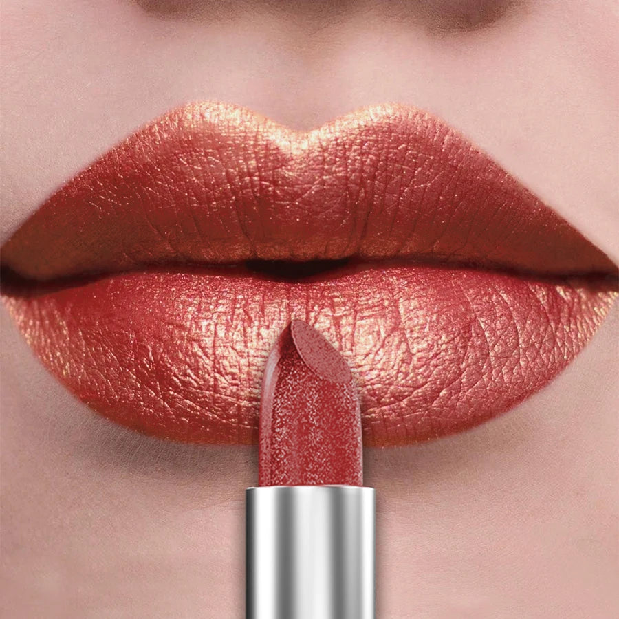 21-Color Bold Glitter & Metallic Lipstick Set – Pearlescent Matte Lip Tint - Lylamor.com