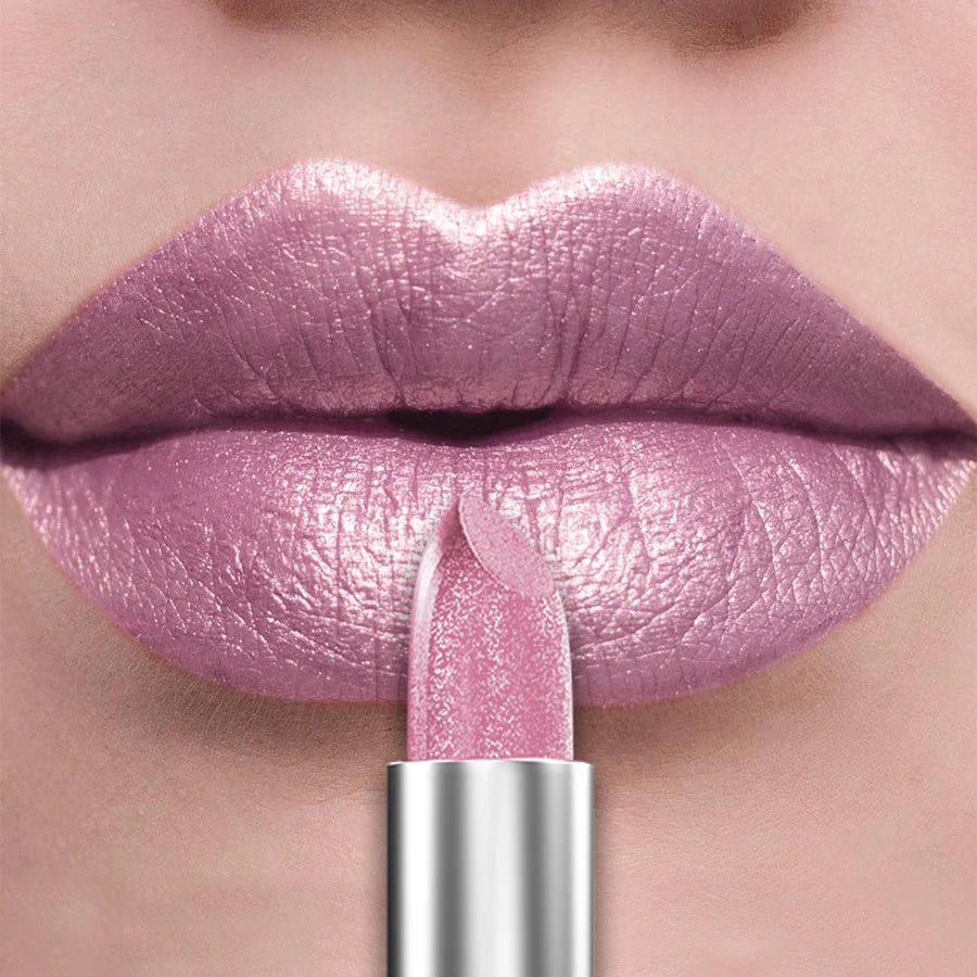 21-Color Bold Glitter & Metallic Lipstick Set – Pearlescent Matte Lip Tint - Lylamor.com