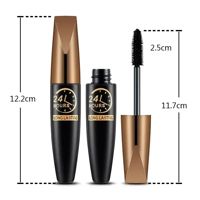 5D Waterproof Mascara – Lengthening & Volumizing Black Silk Fiber Formula - Lylamor.com