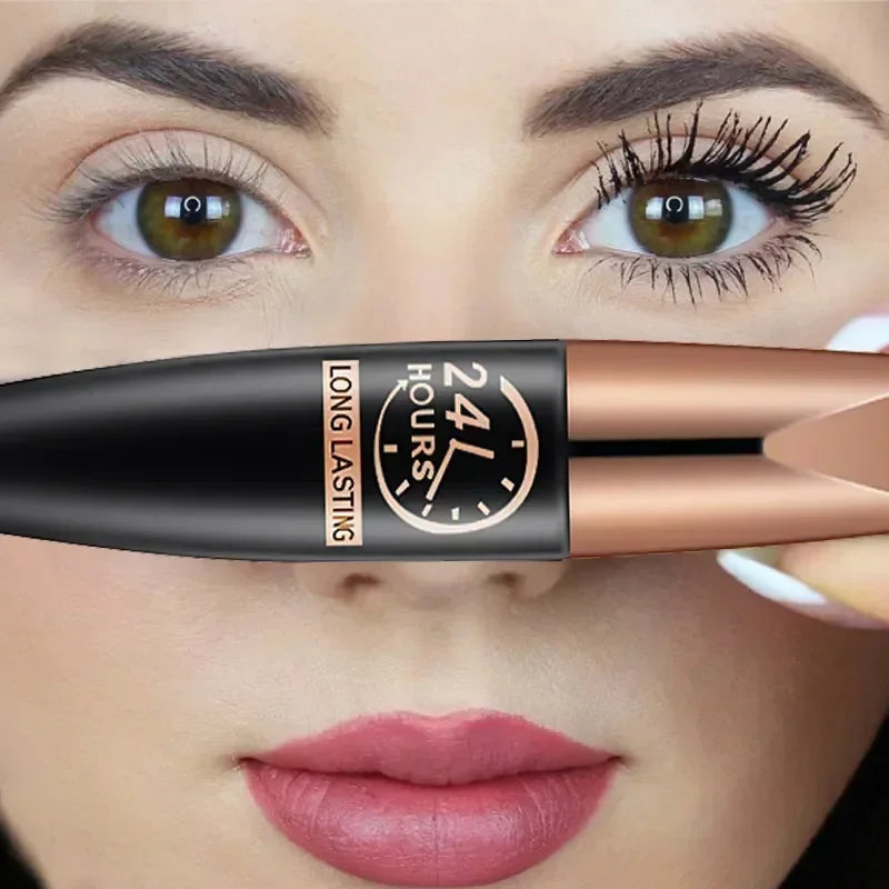 5D Waterproof Mascara – Lengthening & Volumizing Black Silk Fiber Formula - Lylamor.com