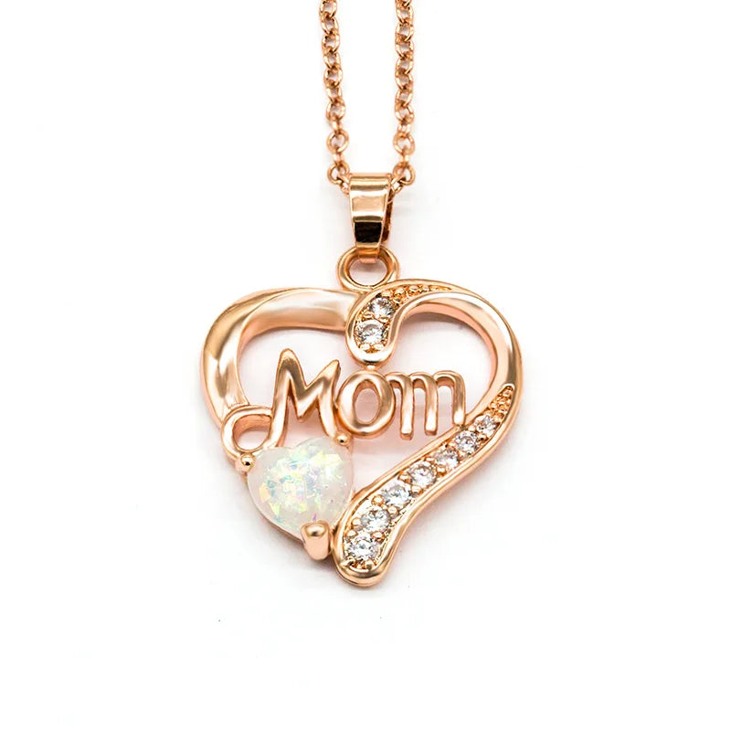 Huitan Mother's Day Necklace – Floral Pendant Jewelry for Mom - Lylamor.com