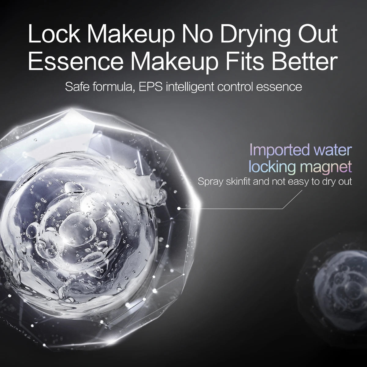 CARSLAN Black Magnet Liquid Powder Setting Spray 150ml - Lylamor.com