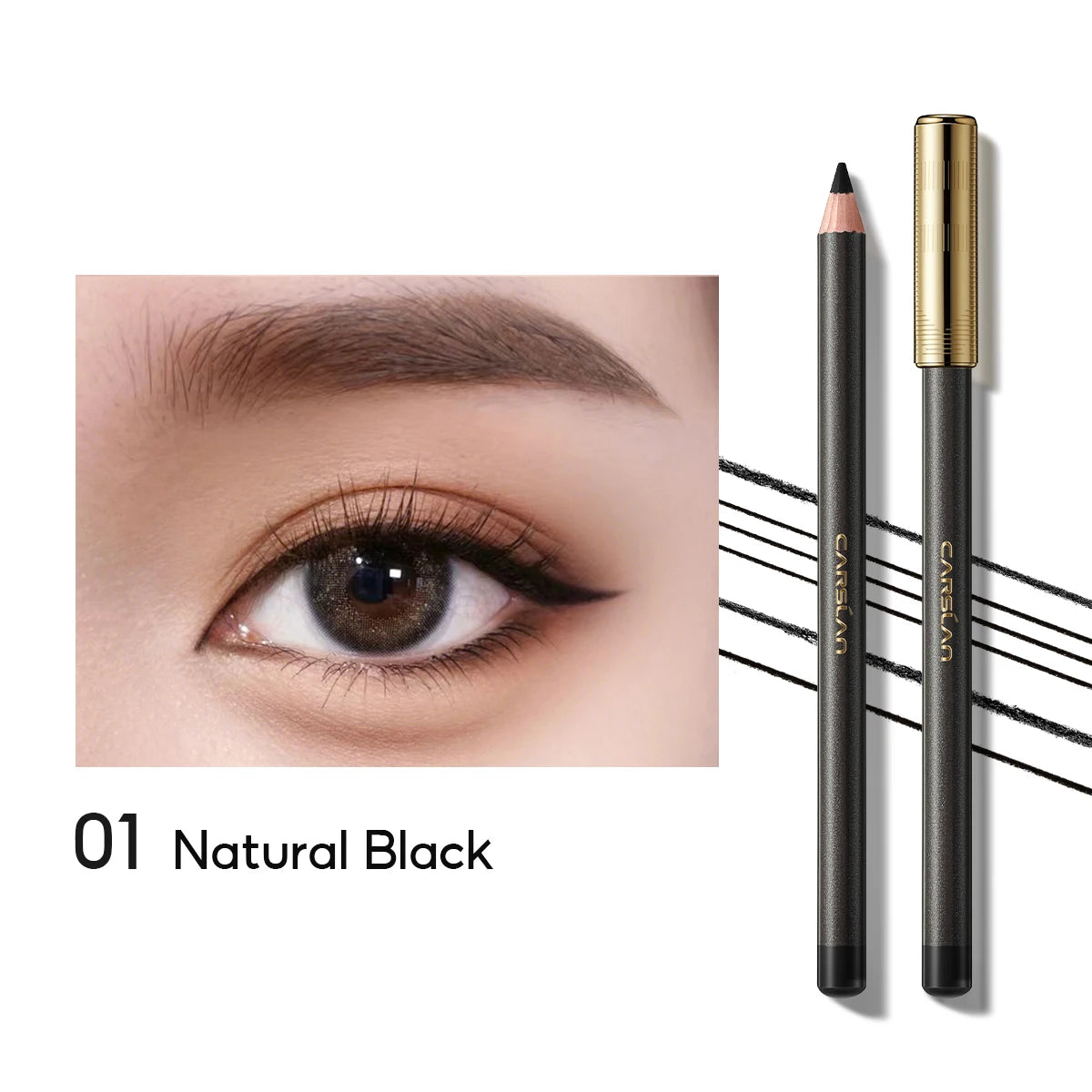 CARSLAN Long-Lasting Eyeliner Pencil – Waterproof & Smudge-Proof - Lylamor.com