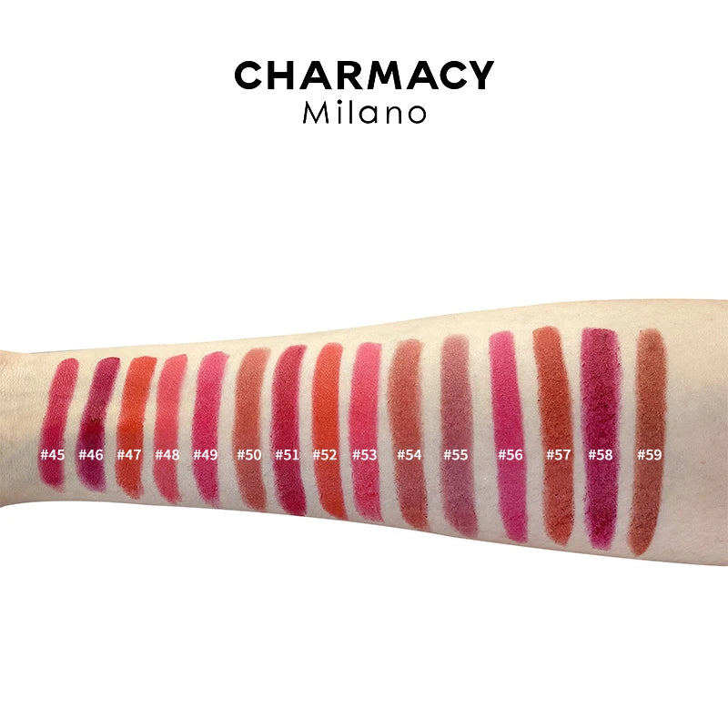 Charmacy Matte Durable Easy To Wear Lipstick Natural Velvet Red Long Lasting Waterproof Makeup - Lylamor.com
